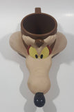 1992 Warner Bros. Looney Tunes Wile E. Coyote Plastic Coffee Cup Mug Cartoon Collectible
