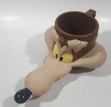 1992 Warner Bros. Looney Tunes Wile E. Coyote Plastic Coffee Cup Mug Cartoon Collectible