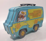 2000 Hanna Barbera Scooby Doo The Mystery Machine Shaped Embossed Tin Metal Lunch Box