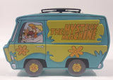 2000 Hanna Barbera Scooby Doo The Mystery Machine Shaped Embossed Tin Metal Lunch Box