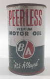 Vintage BA Peerless British American Premium Motor Oil 1 Imperial Quart Metal Can