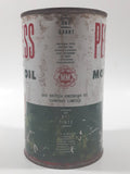 Vintage BA Peerless British American Premium Motor Oil 1 Imperial Quart Metal Can