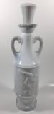 Vintage 1971 Jim Beam Whisky Marble Style Greek Olympian Discus 13 1/2" Tall Decanter Bottle