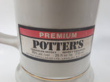 Rare Vintage Potter's Premium Canadian Whisky 1905 - 1980 Celebrate Saskatchewan 10 1/2" Tall Porcelain Decanter Bottle