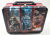 Star Wars The Force Awakens The First Order Captain Phasma, Stormtrooper, Flametrooper Tin Metal Lunch Box