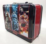 Star Wars The Force Awakens The First Order Captain Phasma, Stormtrooper, Flametrooper Tin Metal Lunch Box
