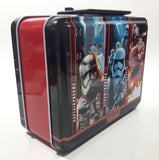 Star Wars The Force Awakens The First Order Captain Phasma, Stormtrooper, Flametrooper Tin Metal Lunch Box