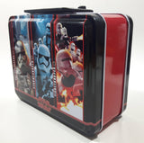 Star Wars The Force Awakens The First Order Captain Phasma, Stormtrooper, Flametrooper Tin Metal Lunch Box