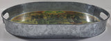 John Deere Moline, Ill Galvanized Metal Beverage Serving Tray 11 1/2" x 16"