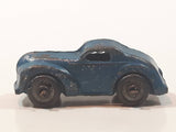 Antique 1940s Barclay 2 Door Coupe Blue 1 5/8" Long Die Cast Toy Car Vehicle
