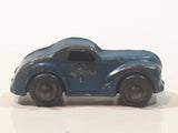 Antique 1940s Barclay 2 Door Coupe Blue 1 5/8" Long Die Cast Toy Car Vehicle