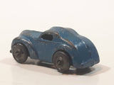 Antique 1940s Barclay 2 Door Coupe Blue 1 5/8" Long Die Cast Toy Car Vehicle