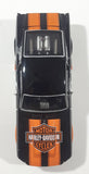 Maisto Harley Davidson Motor Cycles 1967 Ford Mustang GT Black and Orange 1/24 Scale Die Cast Toy Car Vehicle with Opening Hood, Trunk, and Doors
