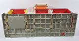 Vintage 1970s Fisher Price Little People Police Station Barber Shop Garage Auto Repair Street Block Strip Mall Play Set