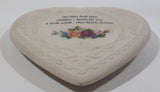 2001 Hearts & Flowers Inc The Heritage Heart Collection 5" x 5 1/2" Porcelain Heart Wall Hanging