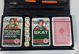 Vintage Sulzer Romme Canasta Bridge Skat Playing Cards Dice Pen and Instructions in Case New Still Sealed