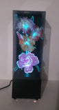 Vintage Fiber Optics Windup Musical Box Fiber Optics Flower Light 14 1/2" Tall