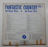 1967 Pan Pacific Recording Fantastic Country Vol. 1 20 Great Stars 20 Great Hits 12" Vinyl Record