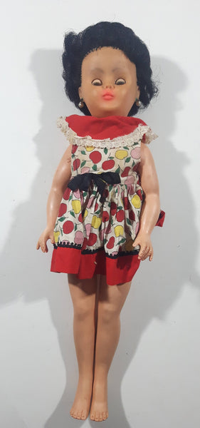 Vintage Reliable 17" Tall Rubber Toy Doll with Opening and Closing Eyes
