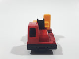 Unknown Brand Picker Crane Semi Truck Red and Yellow Plastic and Metal Die Cast Toy Car Construction Equipment Machinery Vehicle Missing Boom