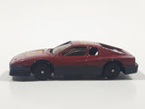 Unknown Brand "Hot Shot" #24 Dark Red Die Cast Toy Car Vehicle