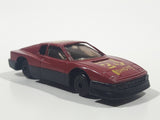 Unknown Brand "Hot Shot" #24 Dark Red Die Cast Toy Car Vehicle