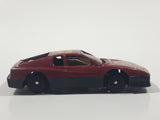 Unknown Brand "Hot Shot" #24 Dark Red Die Cast Toy Car Vehicle