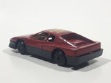 Unknown Brand "Hot Shot" #24 Dark Red Die Cast Toy Car Vehicle