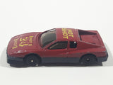 Unknown Brand "Hot Shot" #24 Dark Red Die Cast Toy Car Vehicle