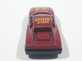 Unknown Brand "Hot Shot" #24 Dark Red Die Cast Toy Car Vehicle