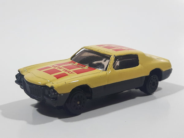 Unknown Brand "New Way Perfect" Yellow Die Cast Toy Car Vehicle