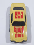 Unknown Brand "New Way Perfect" Yellow Die Cast Toy Car Vehicle