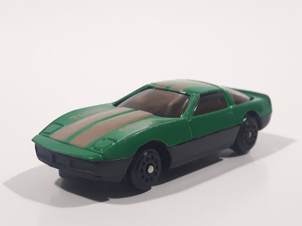 Unknown Brand "Super Turbo" Green Die Cast Toy Car Vehicle