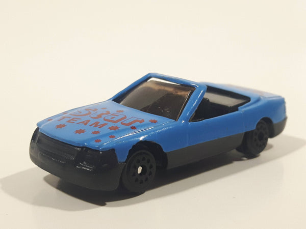 Golden Wheels Star Team Corvette Convertible Blue Die Cast Toy Car Vehicle