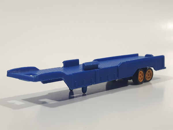 Semi Trailer Blue Plastic Die Cast Toy Car Vehicle Broken Hitch