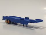 Semi Trailer Blue Plastic Die Cast Toy Car Vehicle Broken Hitch