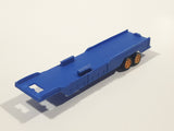 Semi Trailer Blue Plastic Die Cast Toy Car Vehicle Broken Hitch