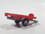 Trailer Red Plastic Die Cast Toy Car Vehicle Broken Hitch