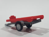 Trailer Red Plastic Die Cast Toy Car Vehicle Broken Hitch