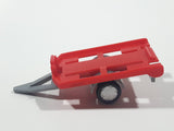 Trailer Red Plastic Die Cast Toy Car Vehicle Broken Hitch