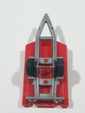 Trailer Red Plastic Die Cast Toy Car Vehicle Broken Hitch