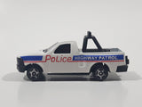 Unknown Brand 8073-B Police Highway Patrol Truck White Die Cast Toy Car Vehicle