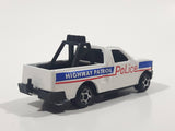 Unknown Brand 8073-B Police Highway Patrol Truck White Die Cast Toy Car Vehicle