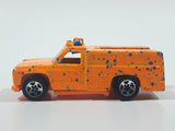 1996 Hot Wheels Splatter Paint Rescue Ranger Orange Fire Truck Die Cast Toy Car Vehicle