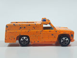 1996 Hot Wheels Splatter Paint Rescue Ranger Orange Fire Truck Die Cast Toy Car Vehicle