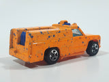 1996 Hot Wheels Splatter Paint Rescue Ranger Orange Fire Truck Die Cast Toy Car Vehicle