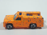 1996 Hot Wheels Splatter Paint Rescue Ranger Orange Fire Truck Die Cast Toy Car Vehicle