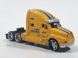 Jada Dub City Big Time Muscle Semi Tractor Truck Yellow Die Cast Toy Car Vehicle Busted Up