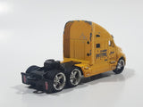 Jada Dub City Big Time Muscle Semi Tractor Truck Yellow Die Cast Toy Car Vehicle Busted Up