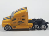Jada Dub City Big Time Muscle Semi Tractor Truck Yellow Die Cast Toy Car Vehicle Busted Up